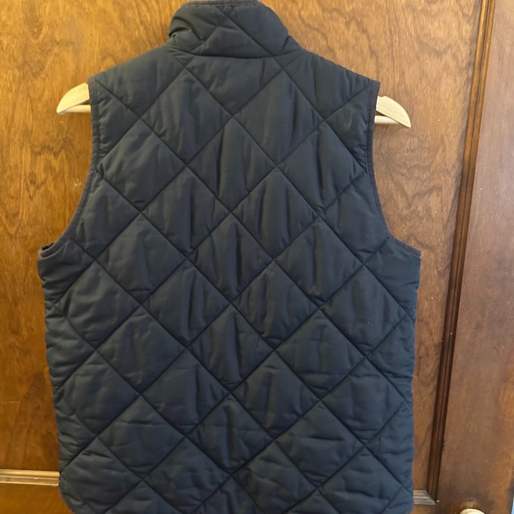 J Crew Women's Navy Blue Puffer Vest NWOT Size Small - Picture 3 of 3